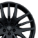 21-inch Gloss Black Staggered Anteo Wheels