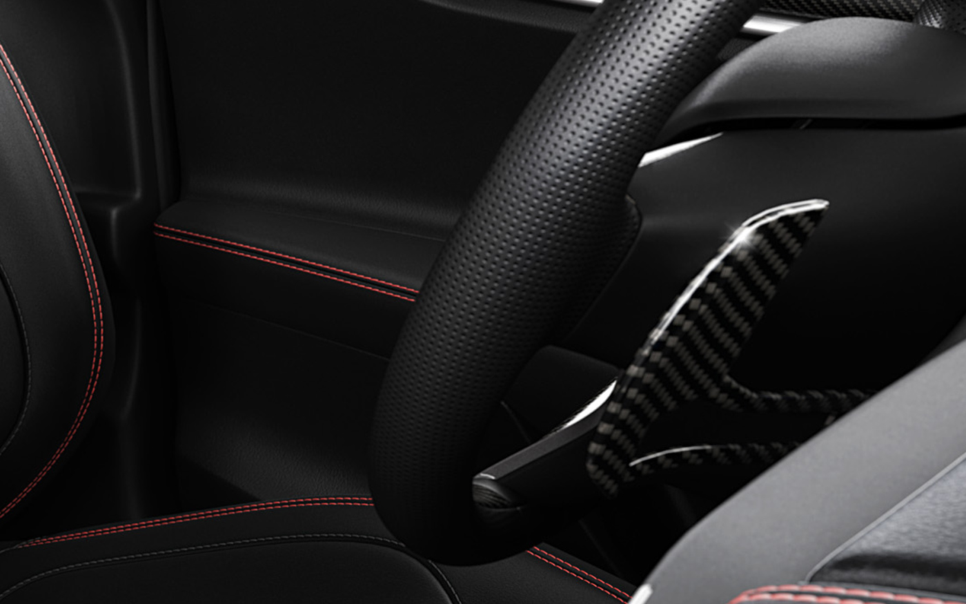 Carbon Fiber Column-Mounted Paddle Shifters