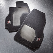 Premium Sport Floor Mats w/ Carbon Fiber Inserts (2-piece set)