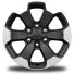 18-Inch x 8.0-Inch Painted Mid-Gloss Black Wheels