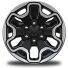 18-Inch x 9.0-Inch Machined-Face Black Wheels