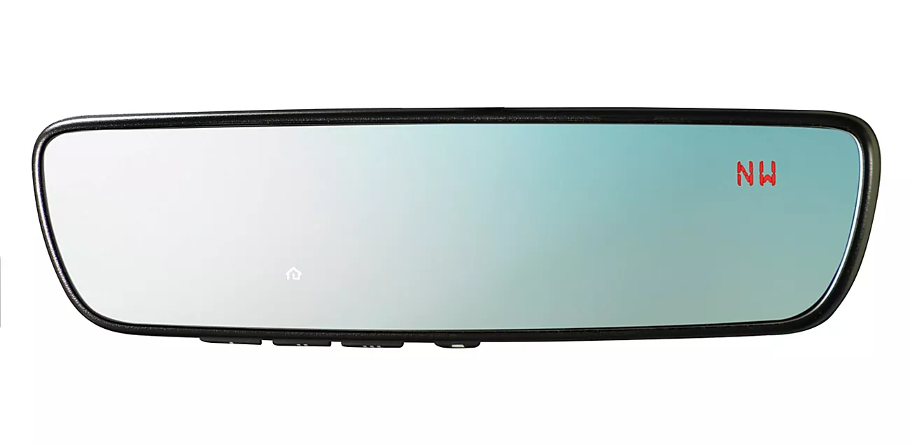 Auto-Dimming Mirror with Compass and HomeLink®