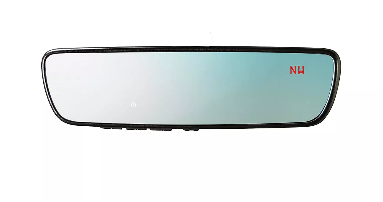 Auto-Dimming Mirror with Compass and HomeLink