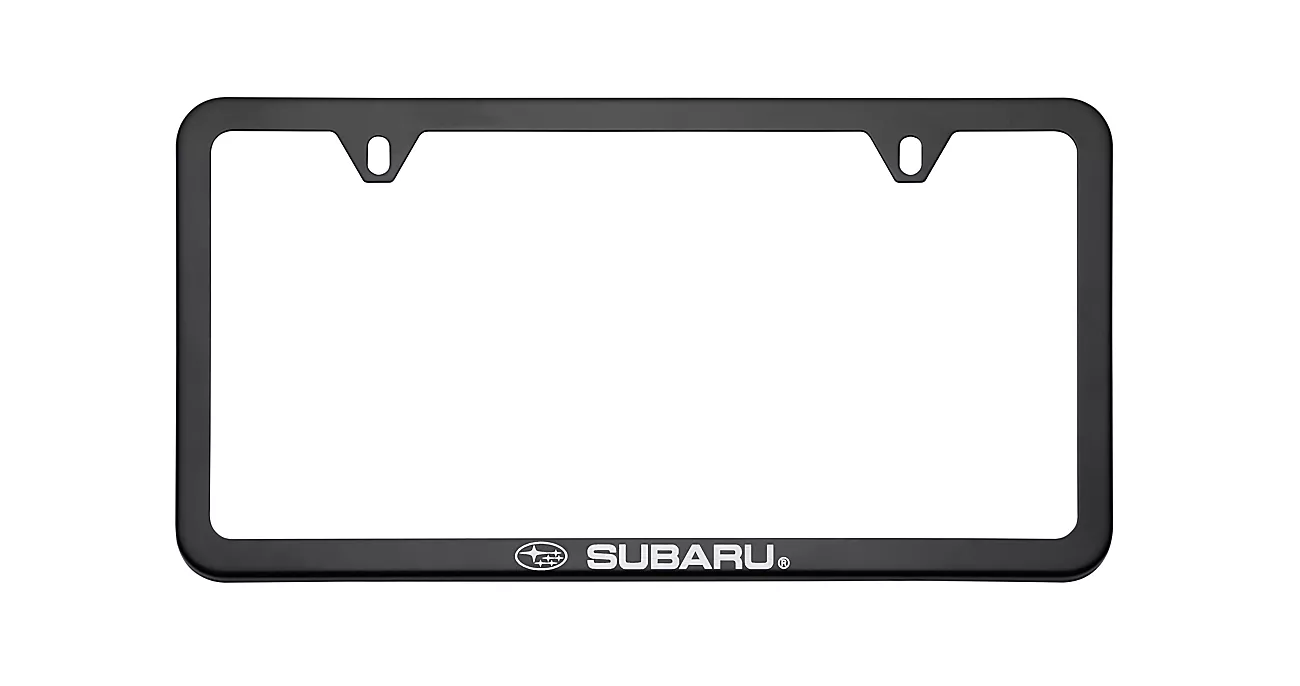 License Plate Frame (Slim Line Subaru) - Matte Black