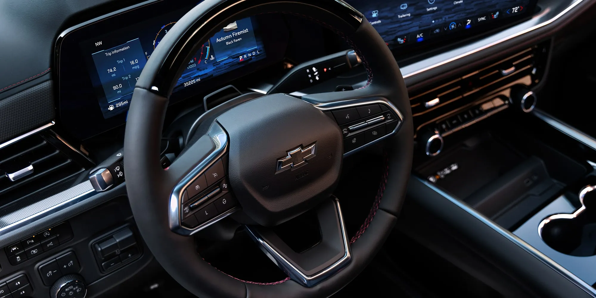 interior view of the car