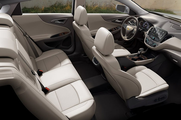 Main interior view of the car