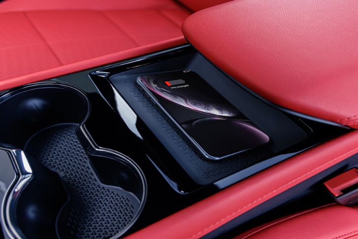 Main interior view of the car
