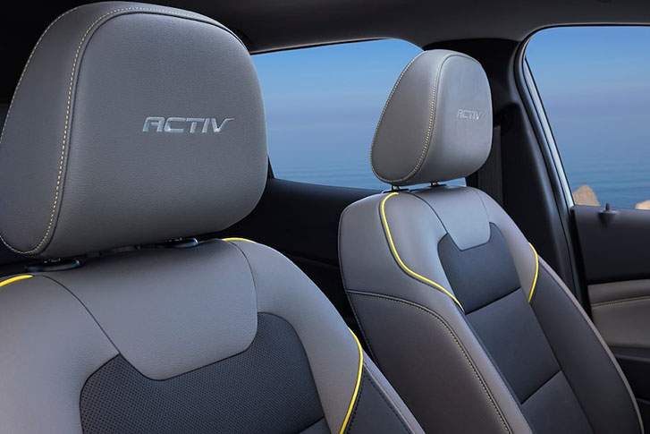 Main interior view of the car