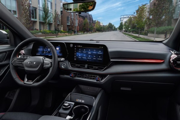 Main interior view of the car