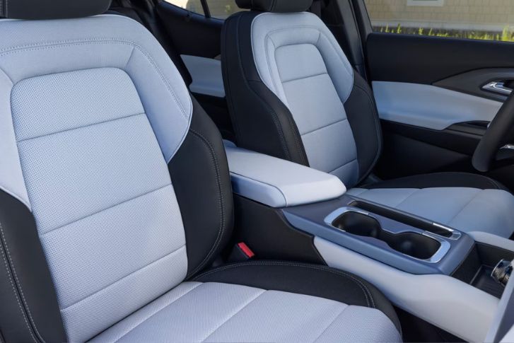 Main interior view of the car