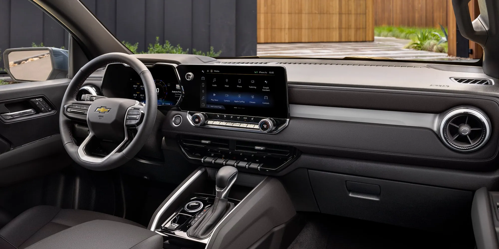 Main interior view of the car