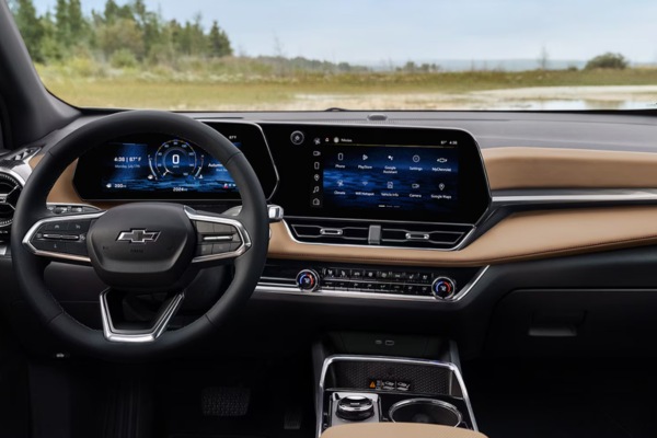 Main interior view of the car