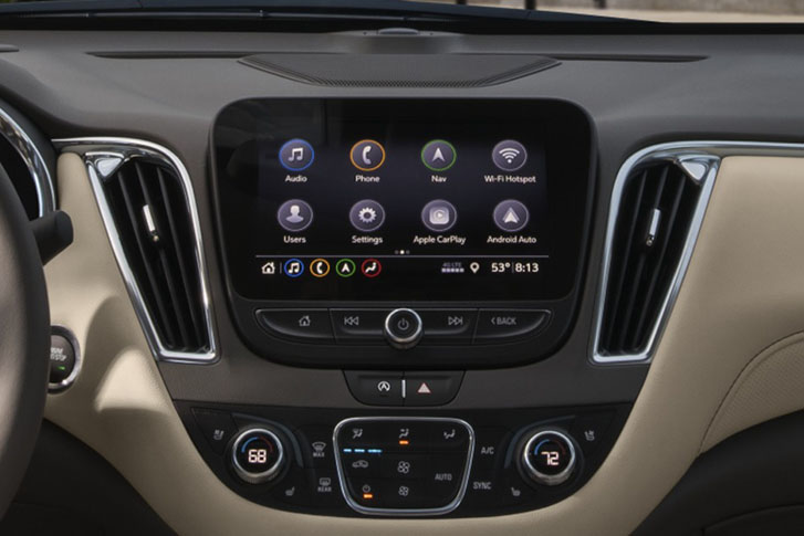 Main interior view of the car