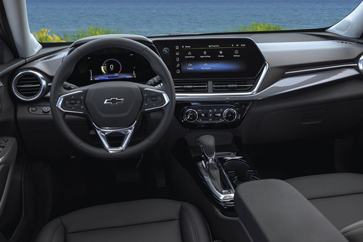 Main interior view of the car