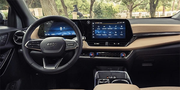 Main interior view of the car