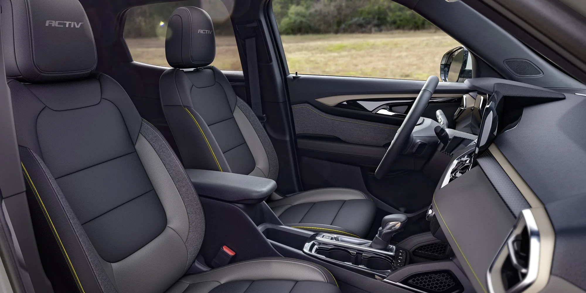 Main interior view of the car