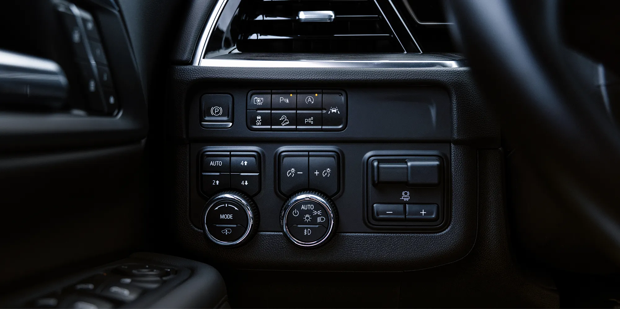 interior view of the car