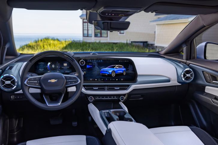 Main interior view of the car